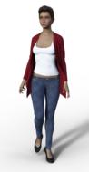 clipart of woman slim pose