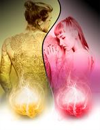 Adult Effect Casal red yellow
