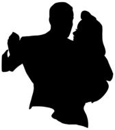 couple dancing silhouette romance drawing