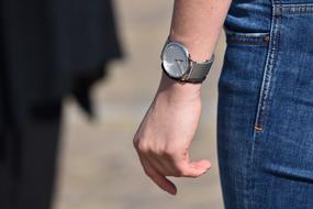 photo clock on the girl's wrist