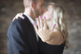 engagement of a couple