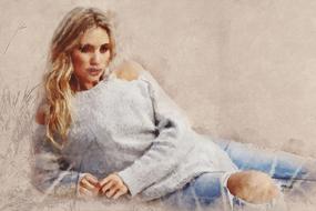 portrait of woman girl beautiful
