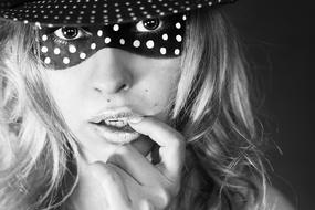 Hair Beauty Model black and white
