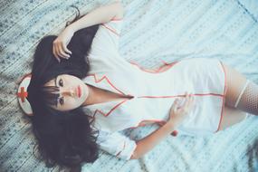 Asian woman in nurse suit