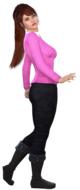 women pretty model 3d