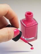 photo of pink nail polish