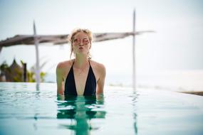 nice Girl Swimming Pool
