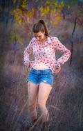 Girl Model in Nature