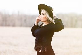 Woman Fashion Model hat