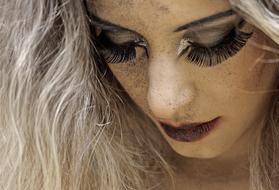 Young Fashion Model makeup