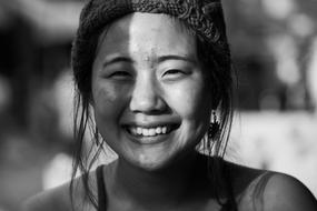 happy young Asian woman