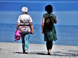 two women on the beach