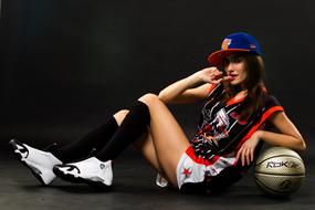 model in basketball fashion