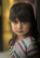 Portrait of Beautiful Arabian child girl