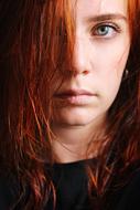 Blue Eyes red hair Portrait
