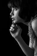 magnificent Beautiful Portrait black white