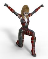 fighting 3d woman