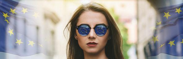 Europe Woman Flag face