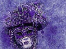 carnival mask as a art vintage