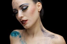 Painted Model Fashion girl