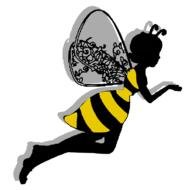 bee girl silhouette