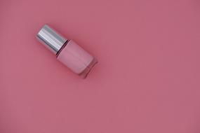 Pink nail varnish bottle