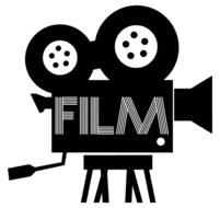 black Camera Film Icon drawing