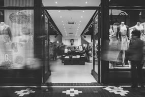 open doorway of Fashion Store