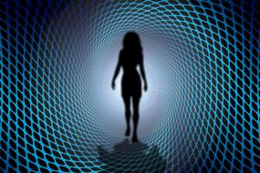 clipart of woman spiral time perspective