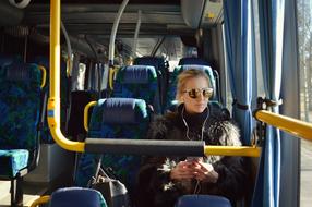 girl in the bus