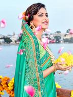 indian model in traditional dress