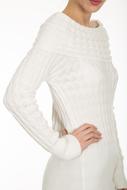 girl in white on a white background