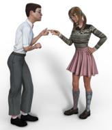man and woman in dispute