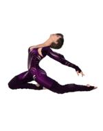 painted graceful ballerina in a purple costume