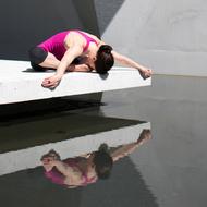 healthy woman in yoga pose