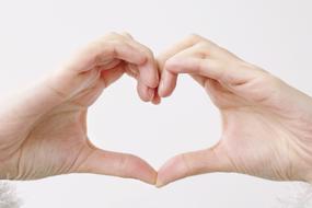 Hands fingers Heart