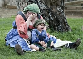 Stress Mother and Baby crying