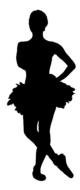 clipart of ballerina dancer silhouette