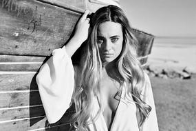 beautiful woman with lush hair