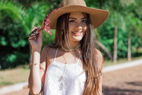 Woman Model hat