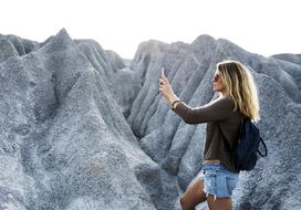 Phone girl Mountain