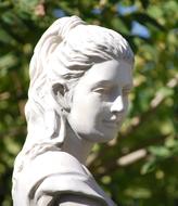 female head of a statue