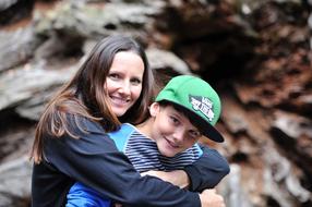 happy Mother And child Son