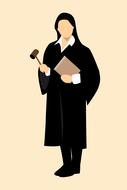 female judge as an illustration