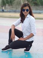 pretty girl indian posing