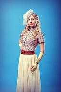 picture of a woman in vintage style