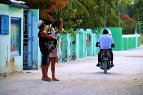 street in Maldives