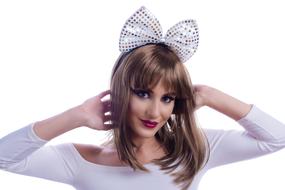 Girl with head accessory