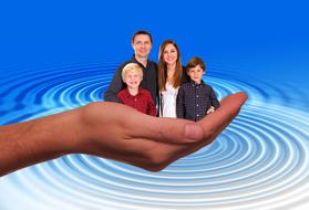 clipart of Hand Protect people