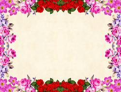 clipart of floral vintage flower background